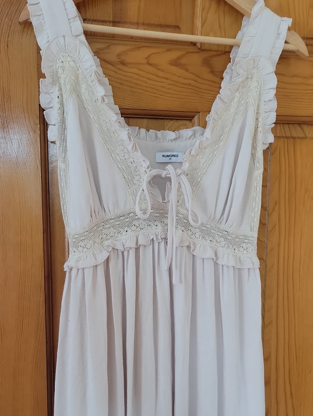 Rumored Sleeveless Lace-Trim Maxi Dress size XS - Picture 4 of 9